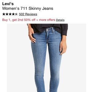 Levi’s 711 Woman’s Jeans